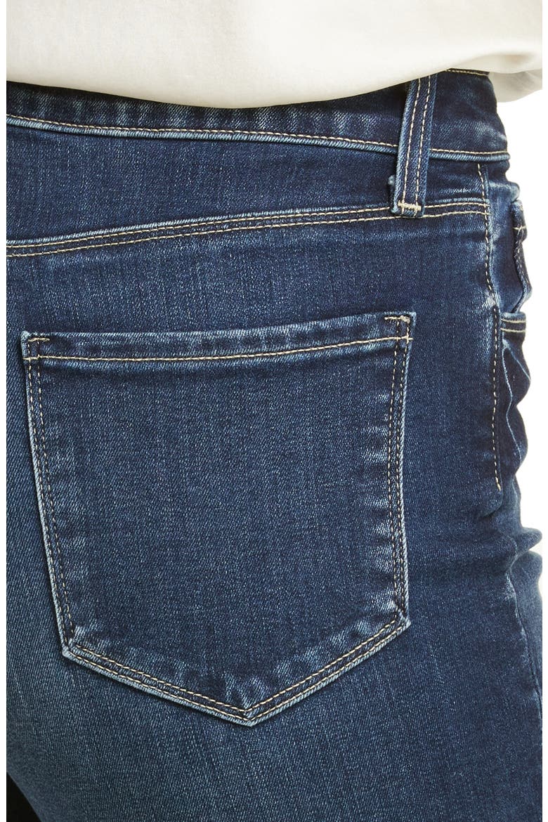 Kendra Raw Hem Flare Crop Jeans, Alternate, color, COLUMBIA