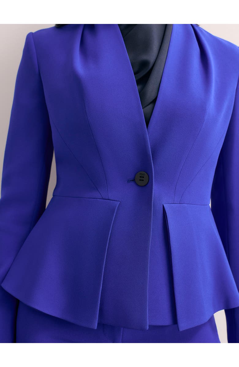 The Fold Clifton Clever Crepe Blazer, Alternate, color, Blue