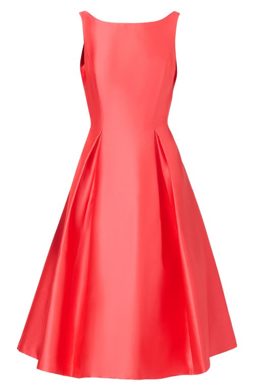 ADRIANNA PAPELL ADRIANNA PAPELL SLEEVELESS MIKADO FIT & FLARE MIDI DRESS
