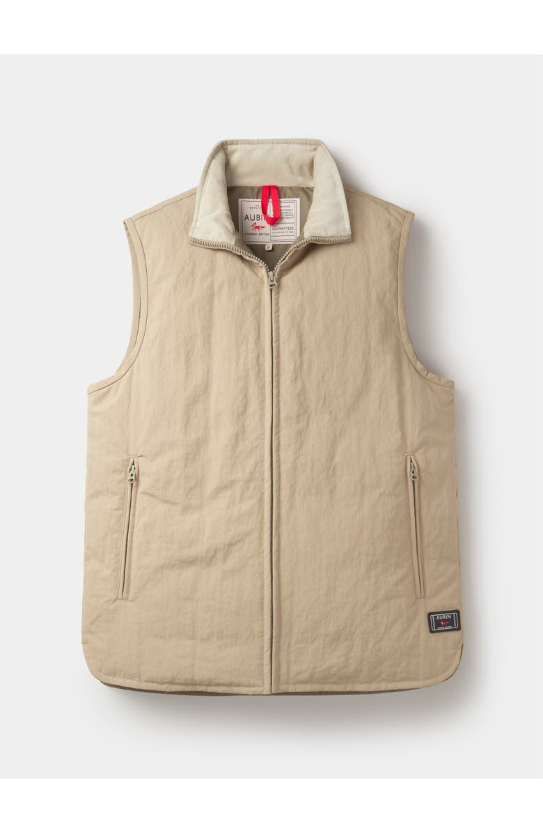 Aubin Lancaster Lightweight Nylon Gilet, Alternate, color, Light Khaki