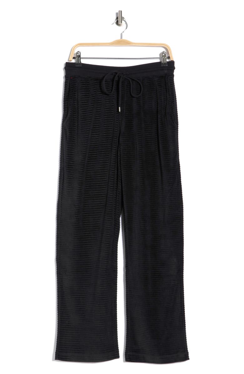 Daniel Buchler Textured Knit Pants, Alternate, color, Black