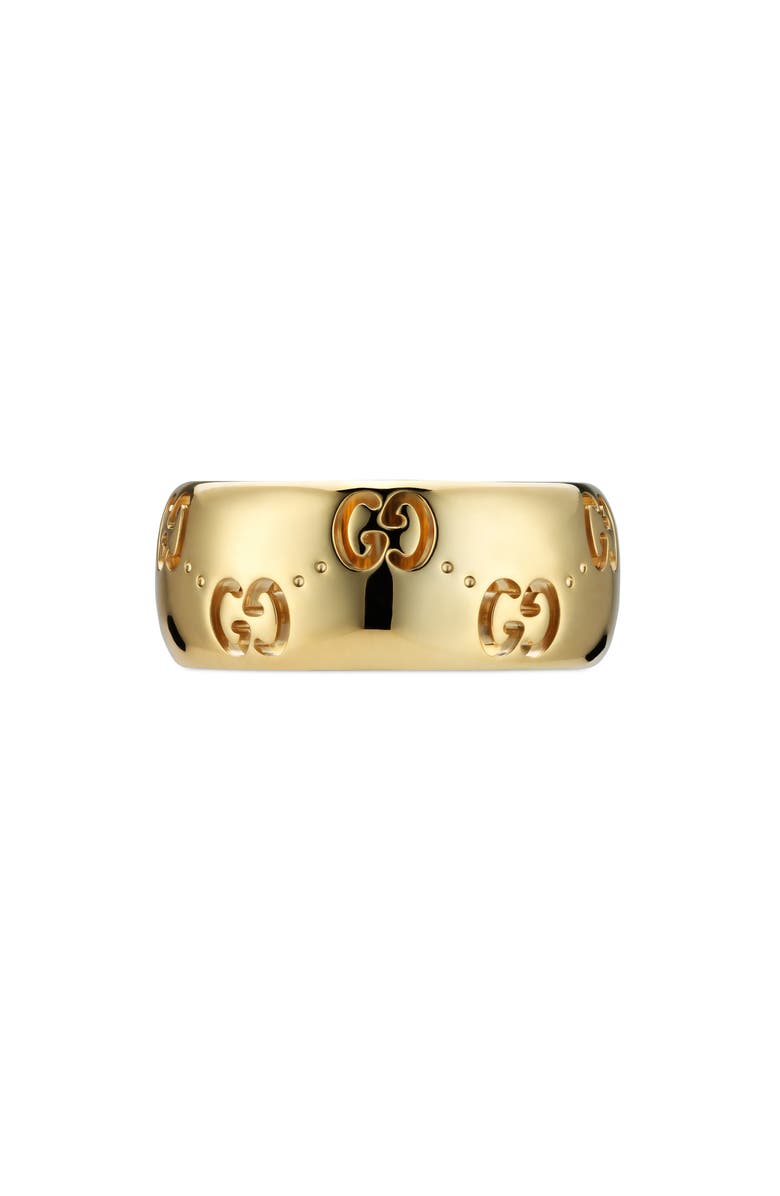 Gucci Icon GG Cutout Ring, Main, color, Yellow Gold