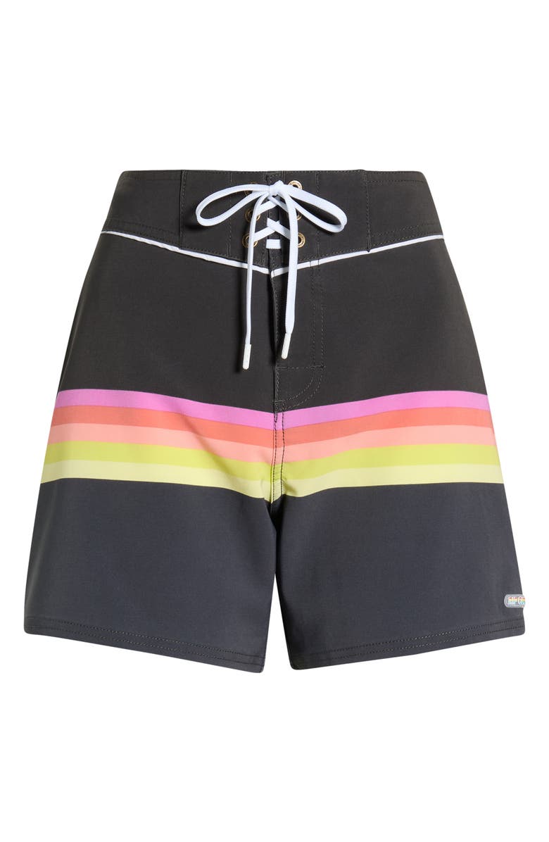 Rip Curl Surf Stripe Board Shorts, Main, color, Black