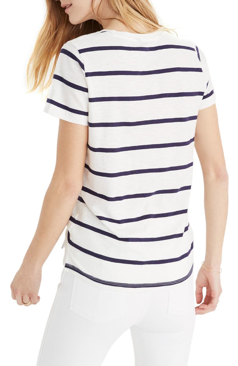 Madewell V-Neck Pocket Tee, Alternate, color,