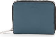 AllSaints Lena Hex Leather Zip Wallet