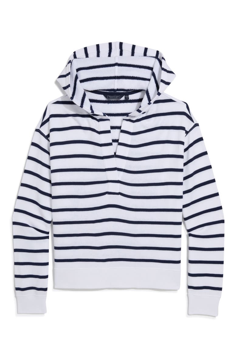 Terry Hoodie, Alternate, color, SURF STRIPE WHITE
