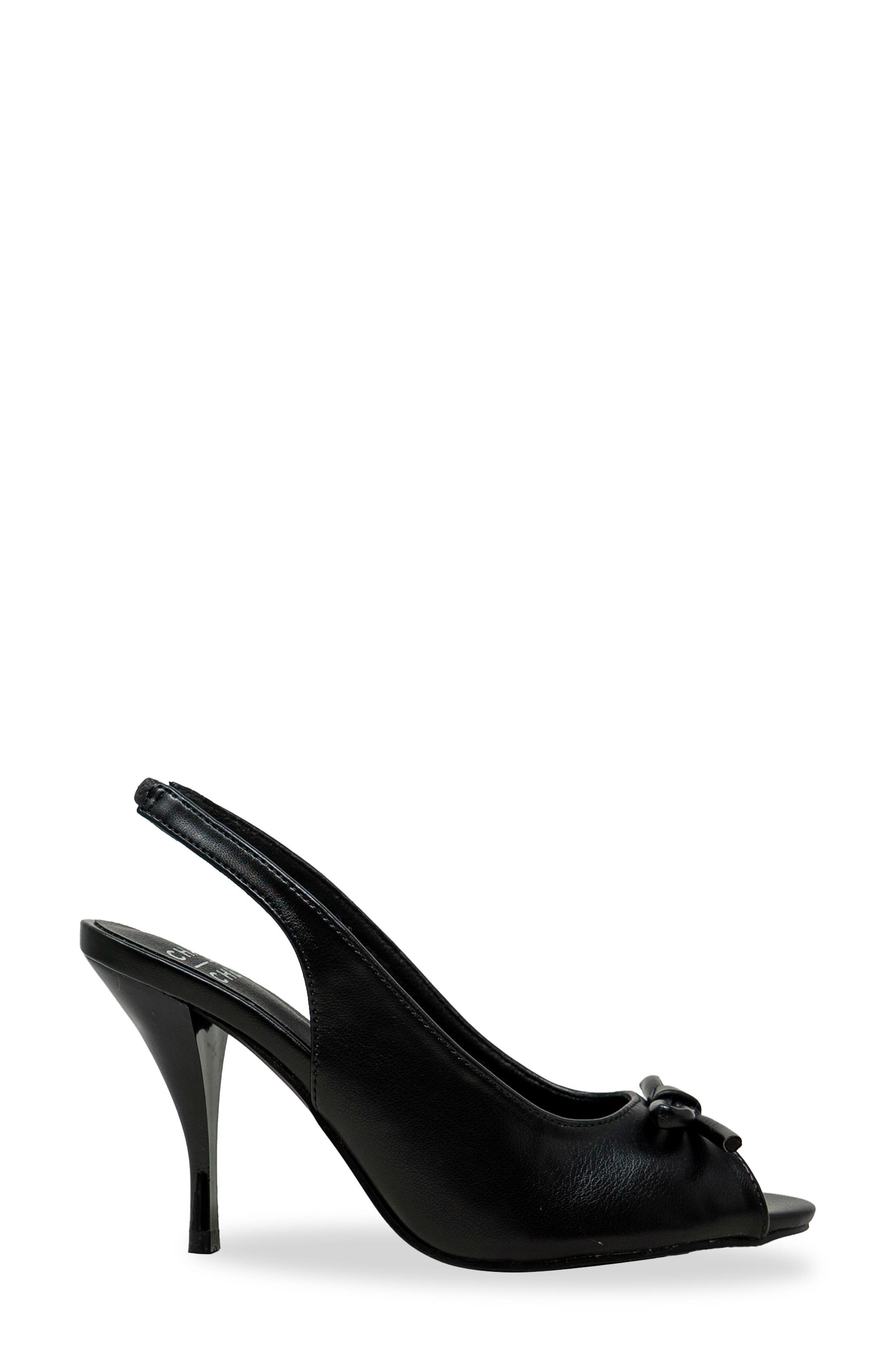 CHASE AND CHLOE Slingback Sandal, Alternate, color, Black