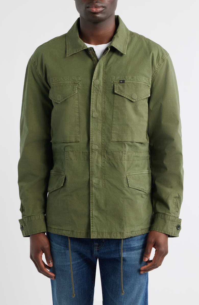 AG Anderson Ripstop Cotton Field Jacket, Alternate, color, Sulfur Coastal Moss