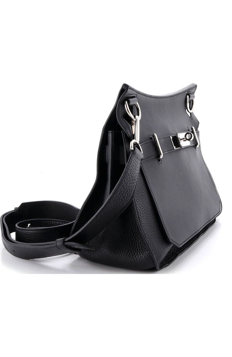 Pre-Owned Hermes Jypsiere Bag Clemence and Swift 31, Alternate, color, Noir