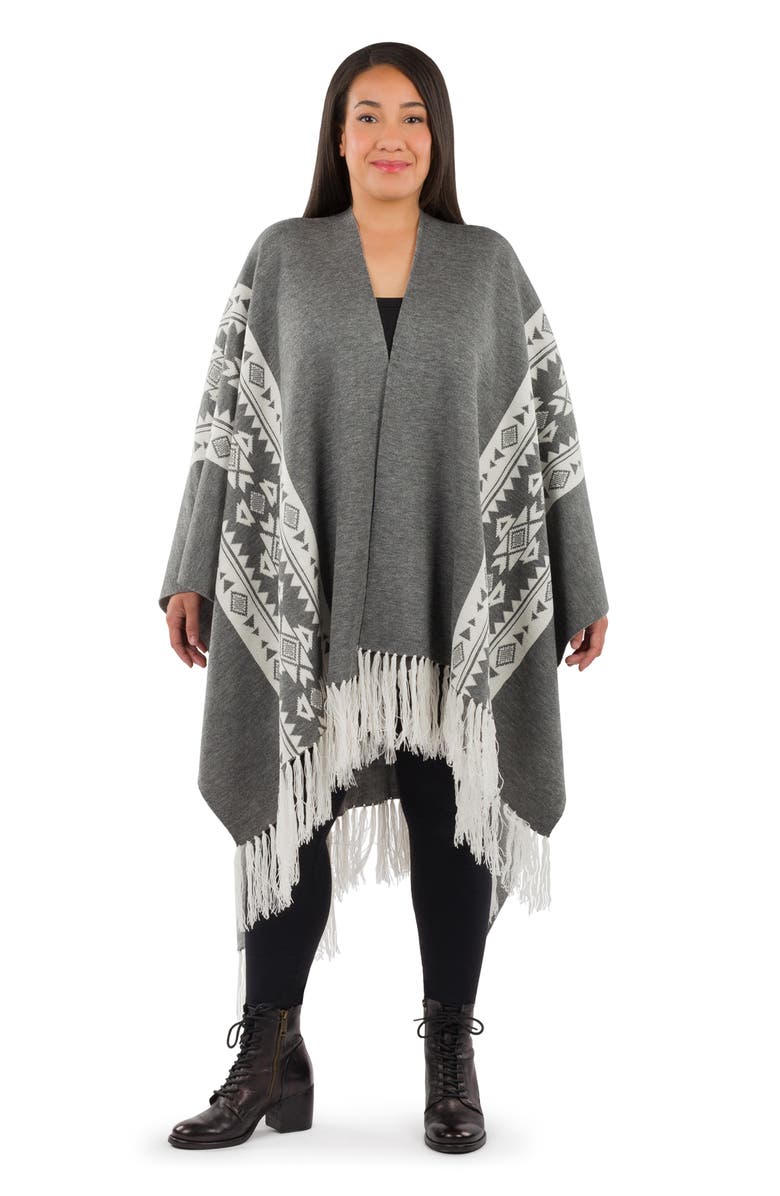 Patricia Nash Prarie Fringe Ruana, Alternate, color, Fgcr