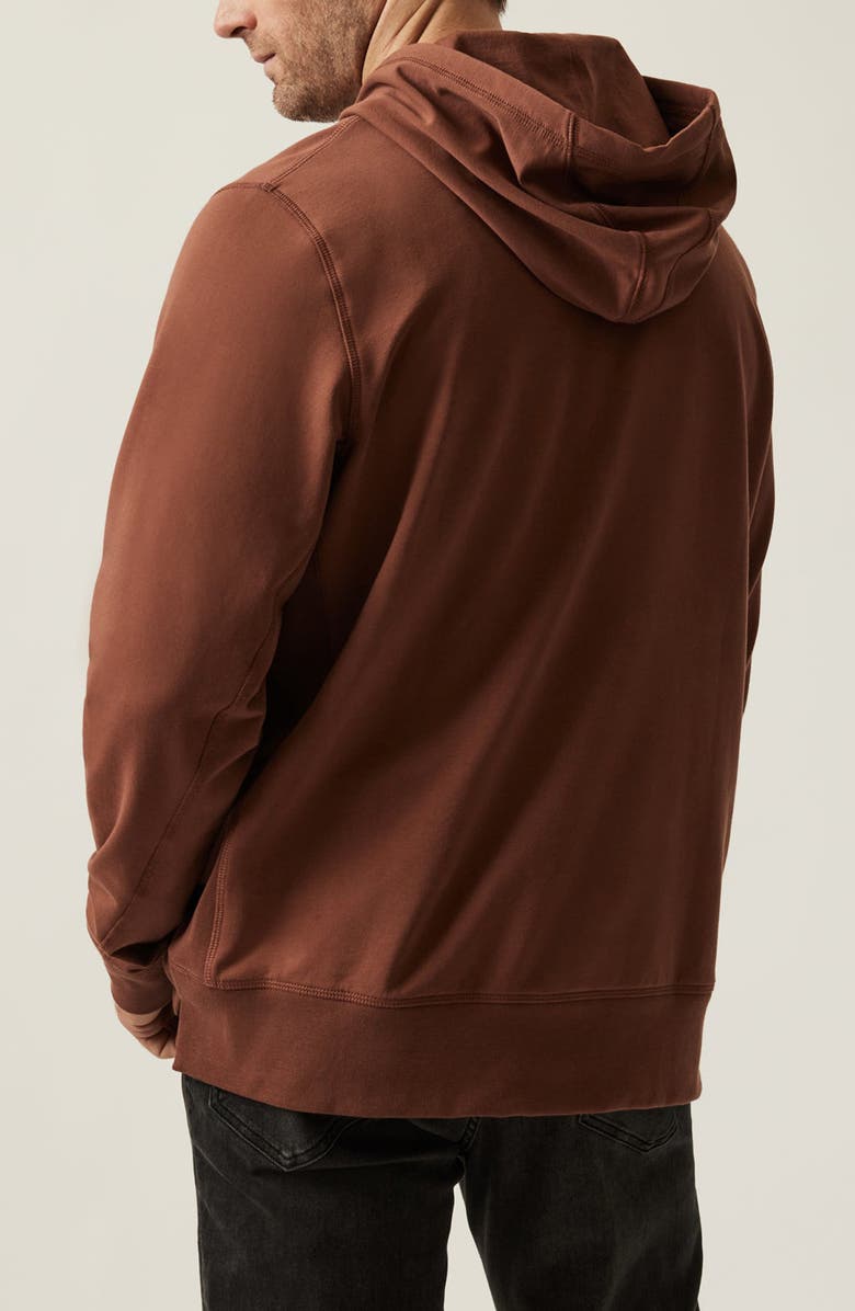 34 Heritage Stretch French Terry Hoodie, Alternate, color, Cinnamon