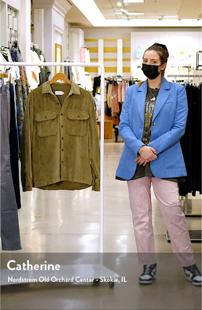 Relaxed Corduroy Button-Up Shirt, sales video thumbnail