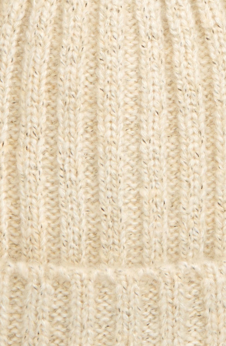 The North Face Marled Rib Logo Beanie, Alternate, color, 