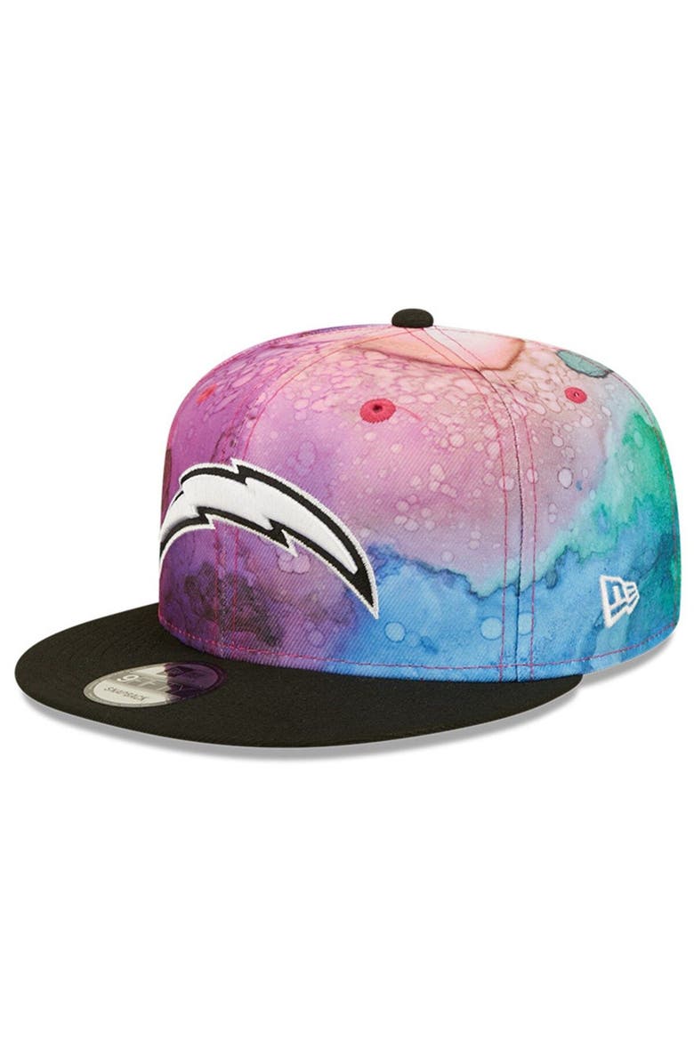 New Era Men's New Era Pink/Black Los Angeles Chargers 2022 NFL Crucial Catch 9FIFTY Snapback Hat, Alternate, color, 