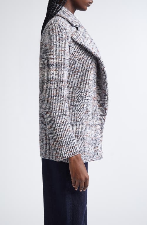 Missoni Marled Sweater Knit Jacket In Gray