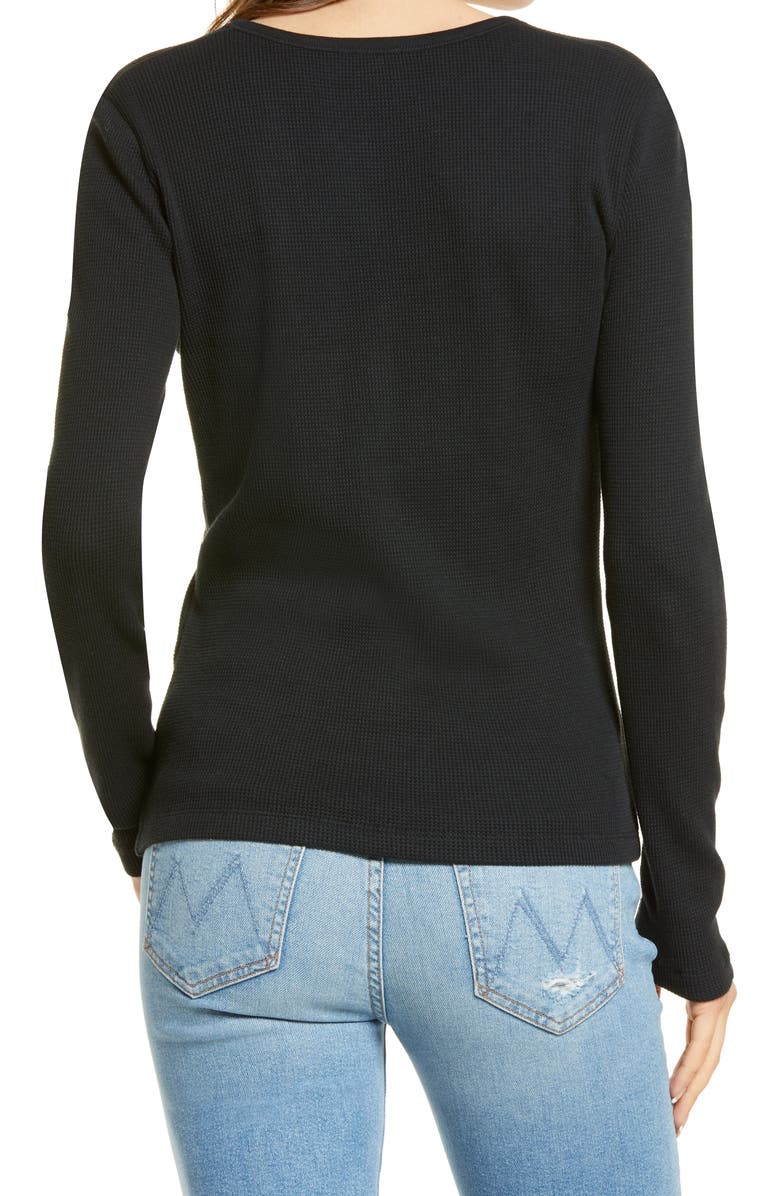 Splendid Waffle Knit Henley Top, Alternate, color,