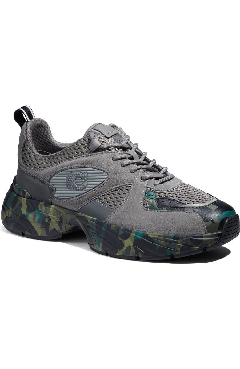 COACH Reflective Camo Tech Runner Sneaker, Main, color,