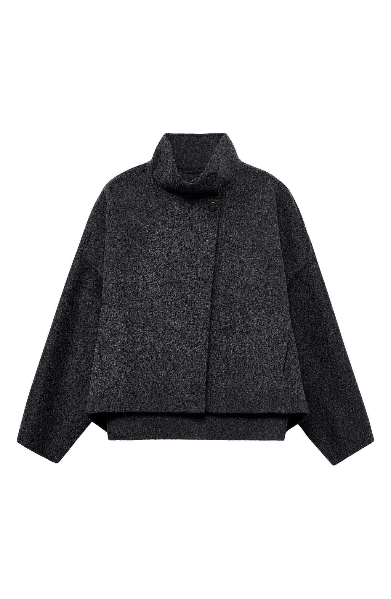 MANGO Oversize Wool Blend Jacket