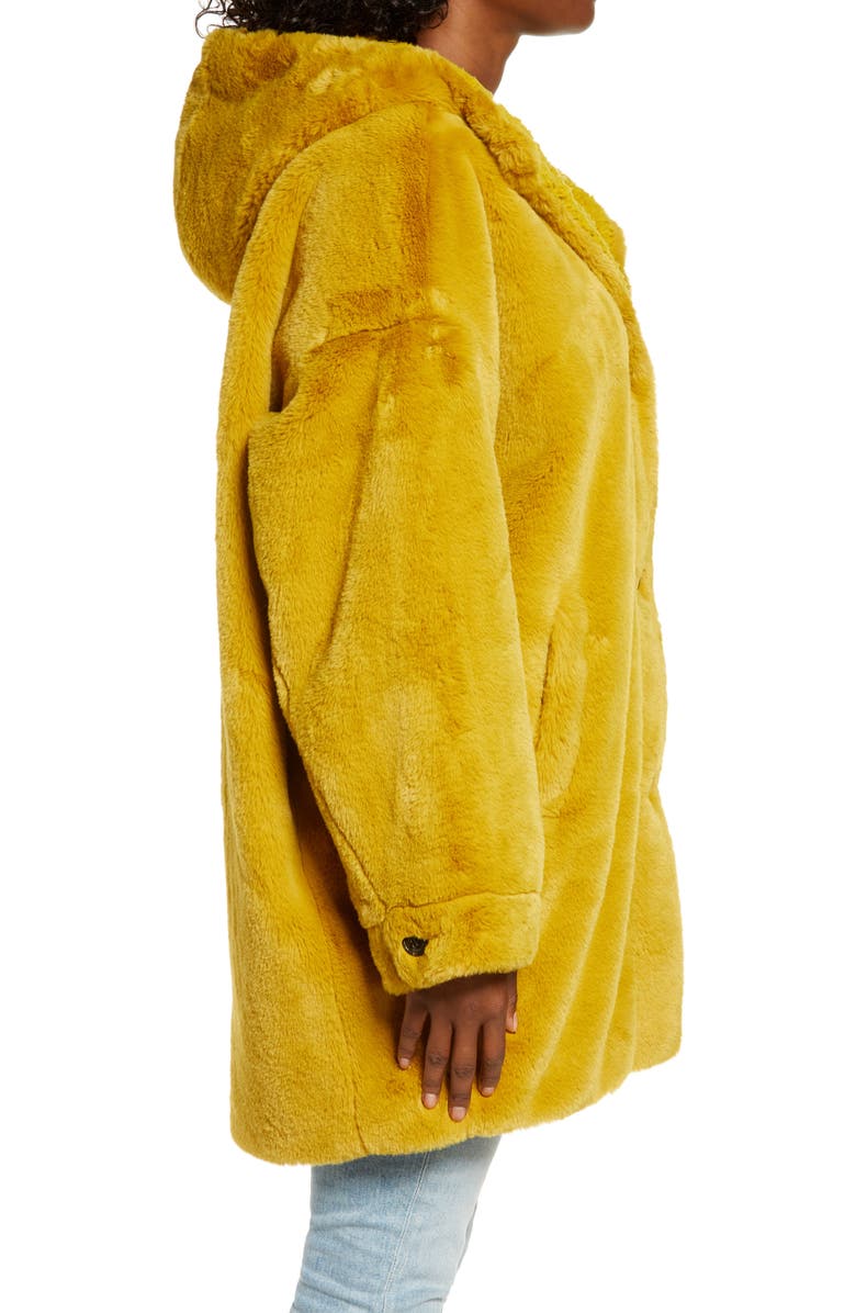 UGG<sup>®</sup> Nori Oversize Faux Fur Coat, Alternate, color, 