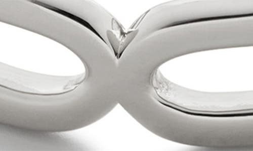Monica Vinader Sterling Silver Paperclip Stacking Ring In Sterling Silver