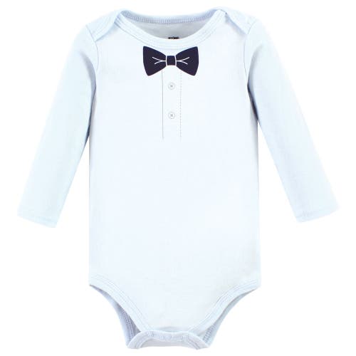 Hudson Baby Five-piece Collection Of Long-sleeve Cotton Bodysuits In Black