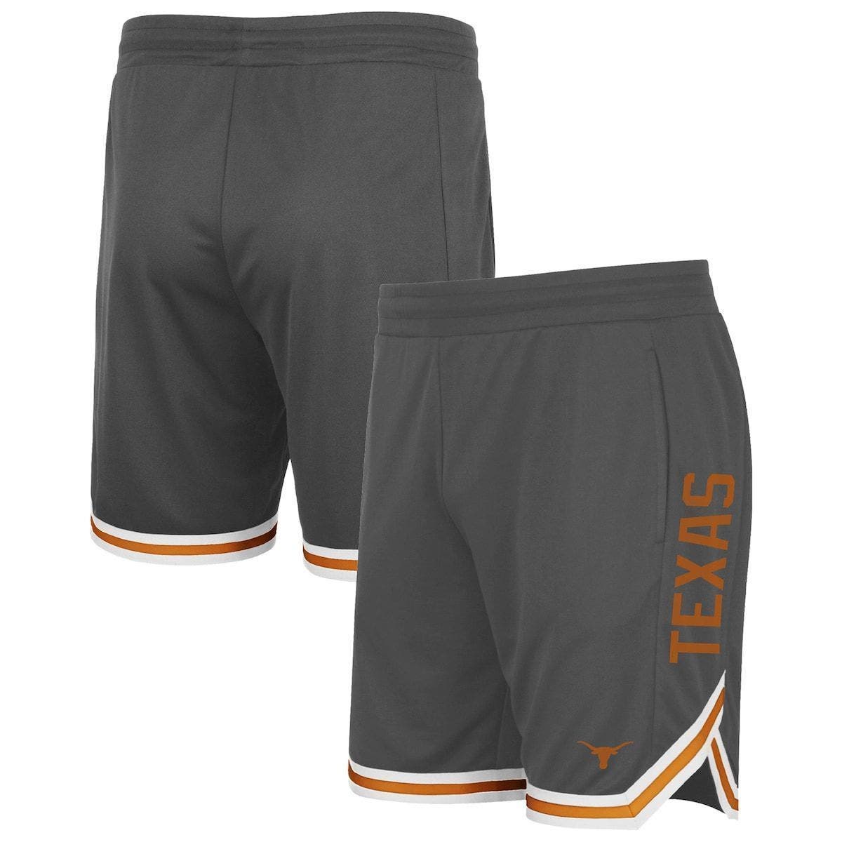COLOSSEUM Men's Colosseum Charcoal Texas Longhorns Continuity Shorts ...