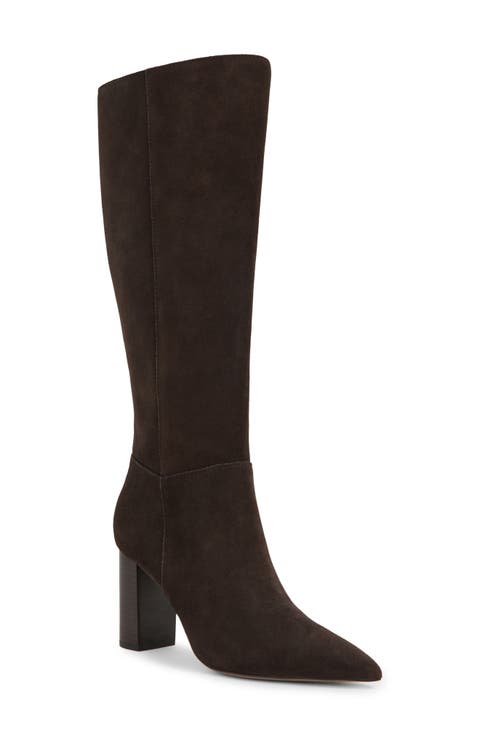 Bianca Pointed Toe Knee High Boot (Women)