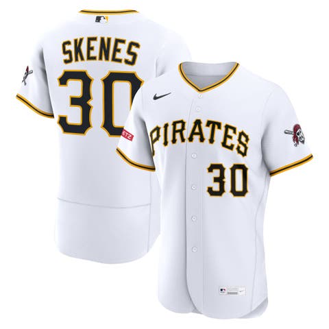 Men's Nike Paul Skenes White Pittsburgh Pirates Home Authentic Sponsor Patch Jersey
