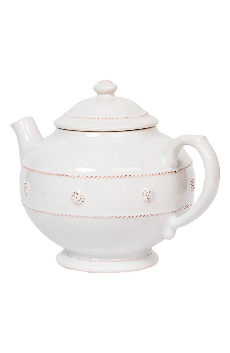 Juliska Berry & Thread Teapot, Alternate, color, Whitewash