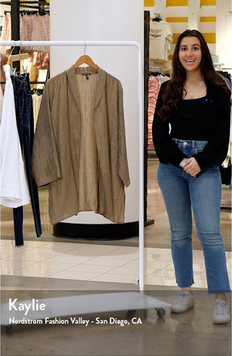 Textured High Collar Open Jacket, sales video thumbnail