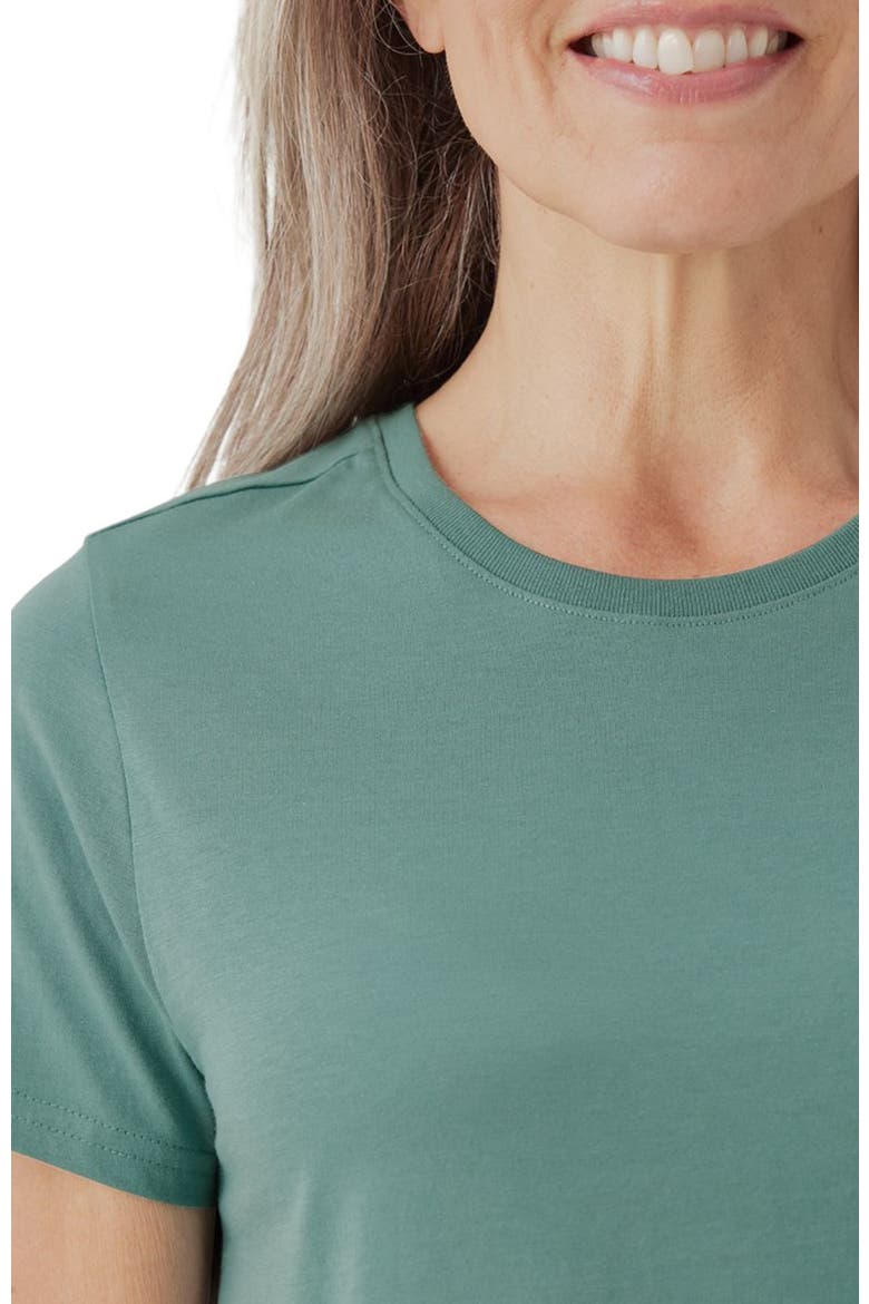 Organic Cotton Softspun Crew Neck Tee, Alternate, color, Brown Sugar
