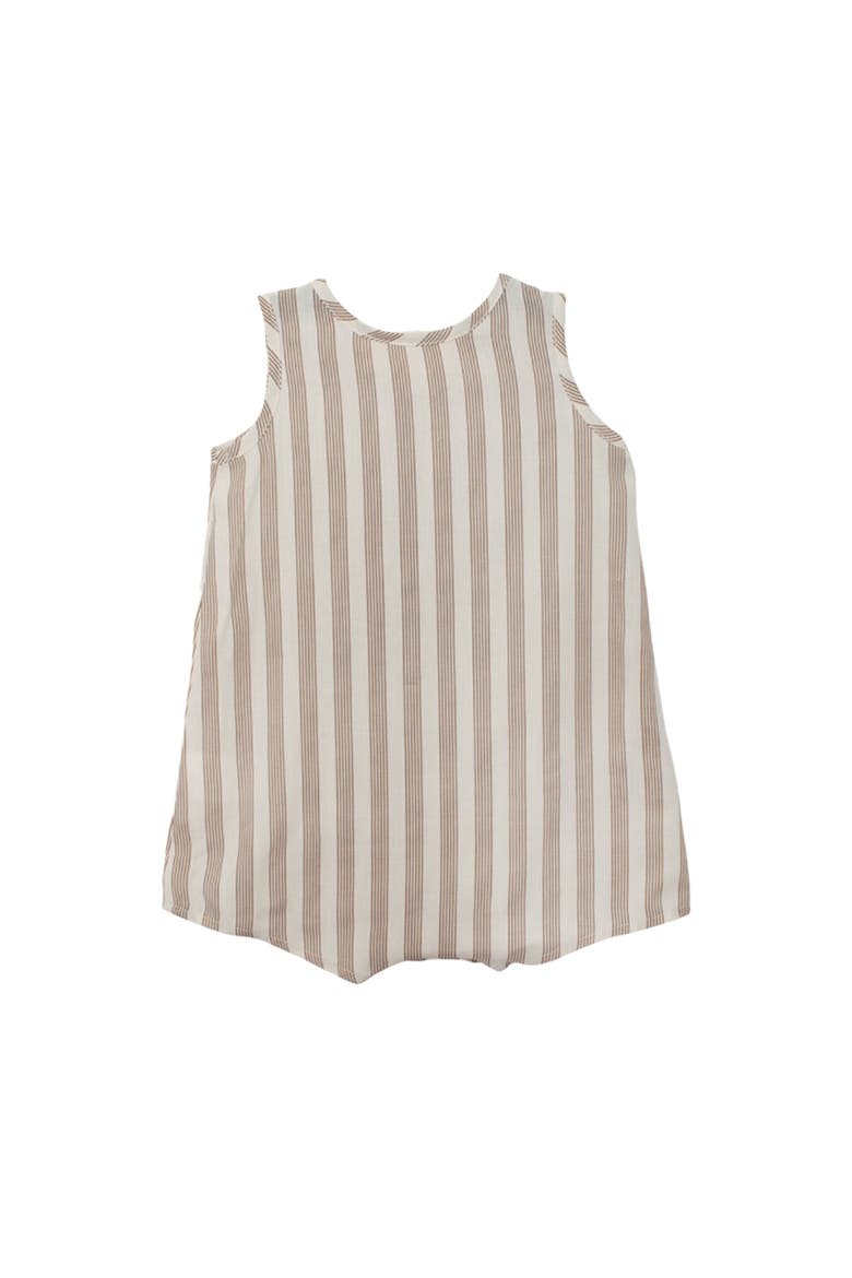 Nash Sleeveless Romper, Alternate, color, Brown