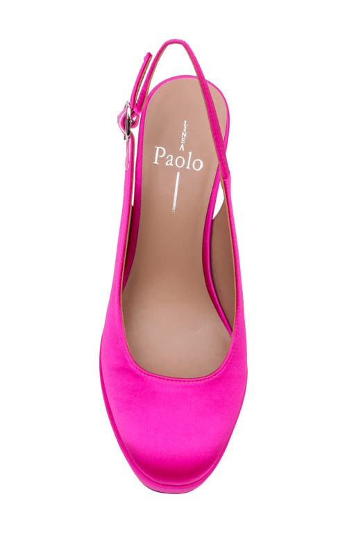 Linea Paolo Slingback Platform Pump In Pink