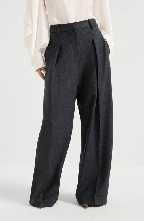 Brunello Cucinelli Flared Sartorial Trousers In Gold