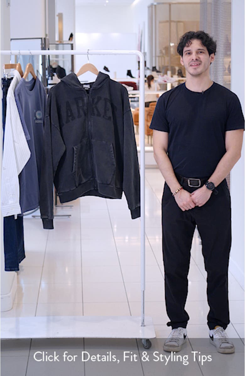 Shadow Arc Cotton Full Zip Hoodie, sales video thumbnail