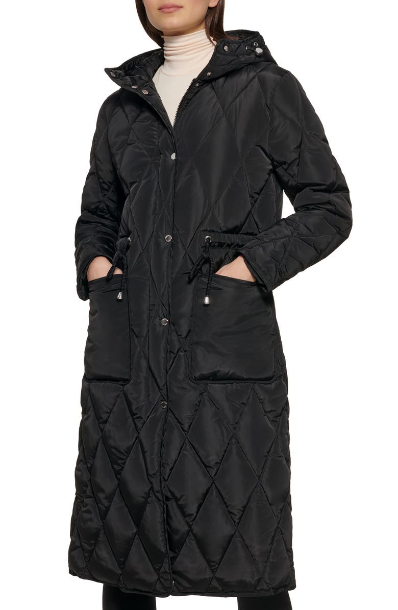 Kenneth Cole New York Stadium Length Puffer Jacket, Alternate, color, 