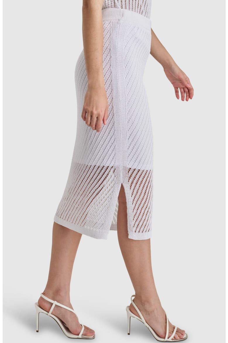 Open Stitch Skirt, Alternate, color, WHITE