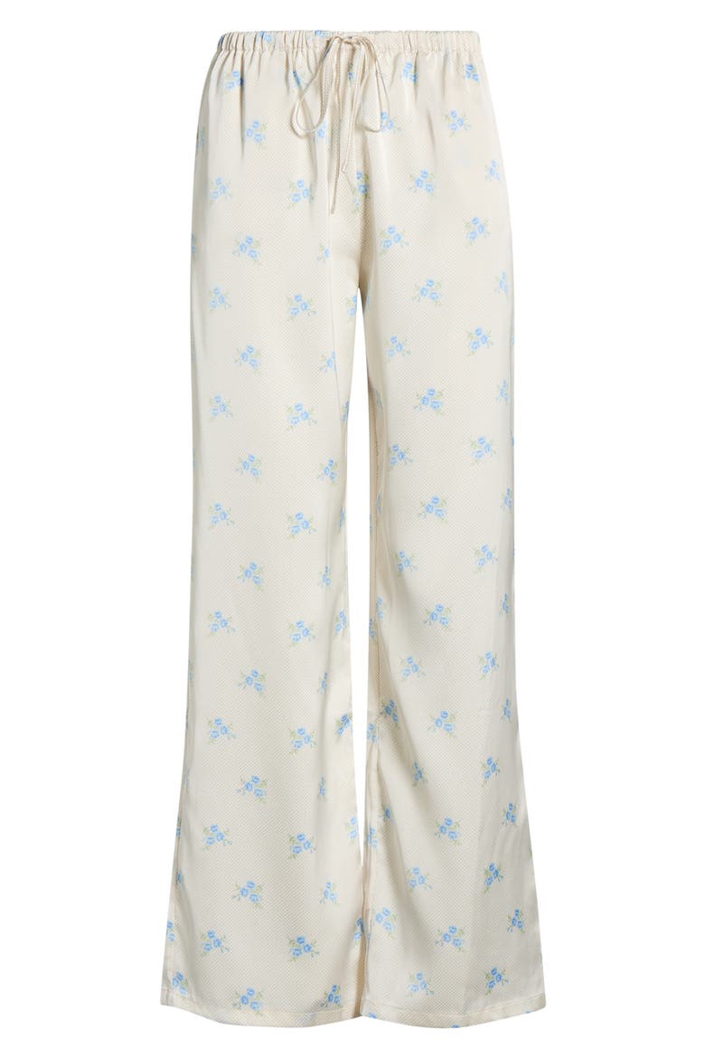 Noreen Floral Mesh Pajama Pants, Alternate, color, PRINT ECRU BACKGR