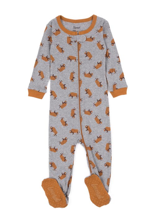 Bison Cotton Footie Pajama