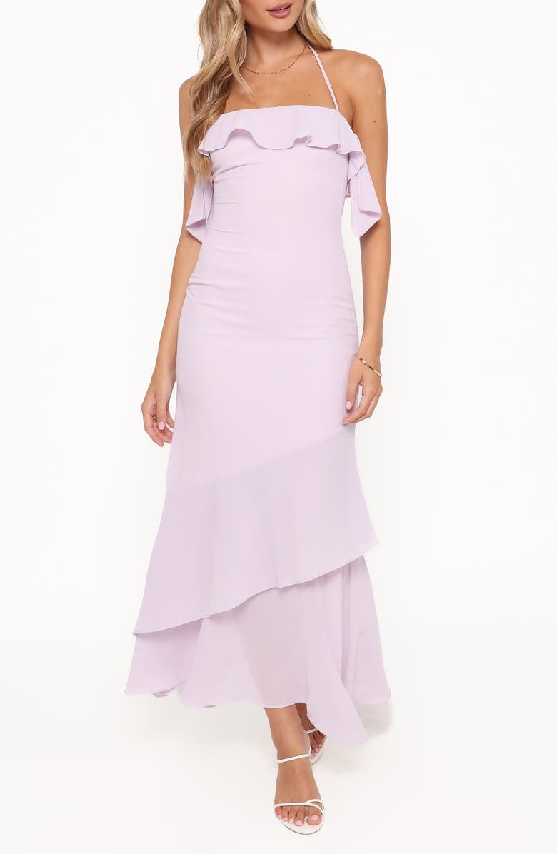 Petal & Pup Illuka Ruffle Maxi Dress, Main, color, Lilac