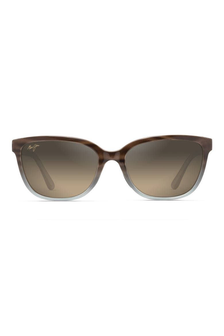 Honi 54mm PolarizedPlus2® Cat Eye Sunglasses, Main, color, SANDSTONE WITH BLUE/ BRONZE