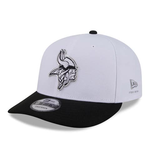 Men's New Era  White/Black Minnesota Vikings 2026 NFL Draft Pre-Curved 9FIFTY Snapback Hat