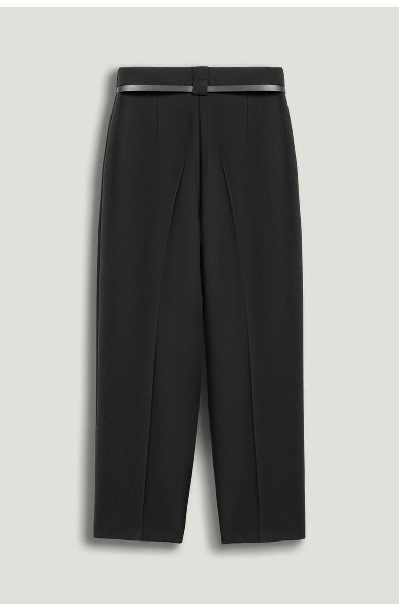 Nocturne Belt Detailed Pants, Alternate, color, Black