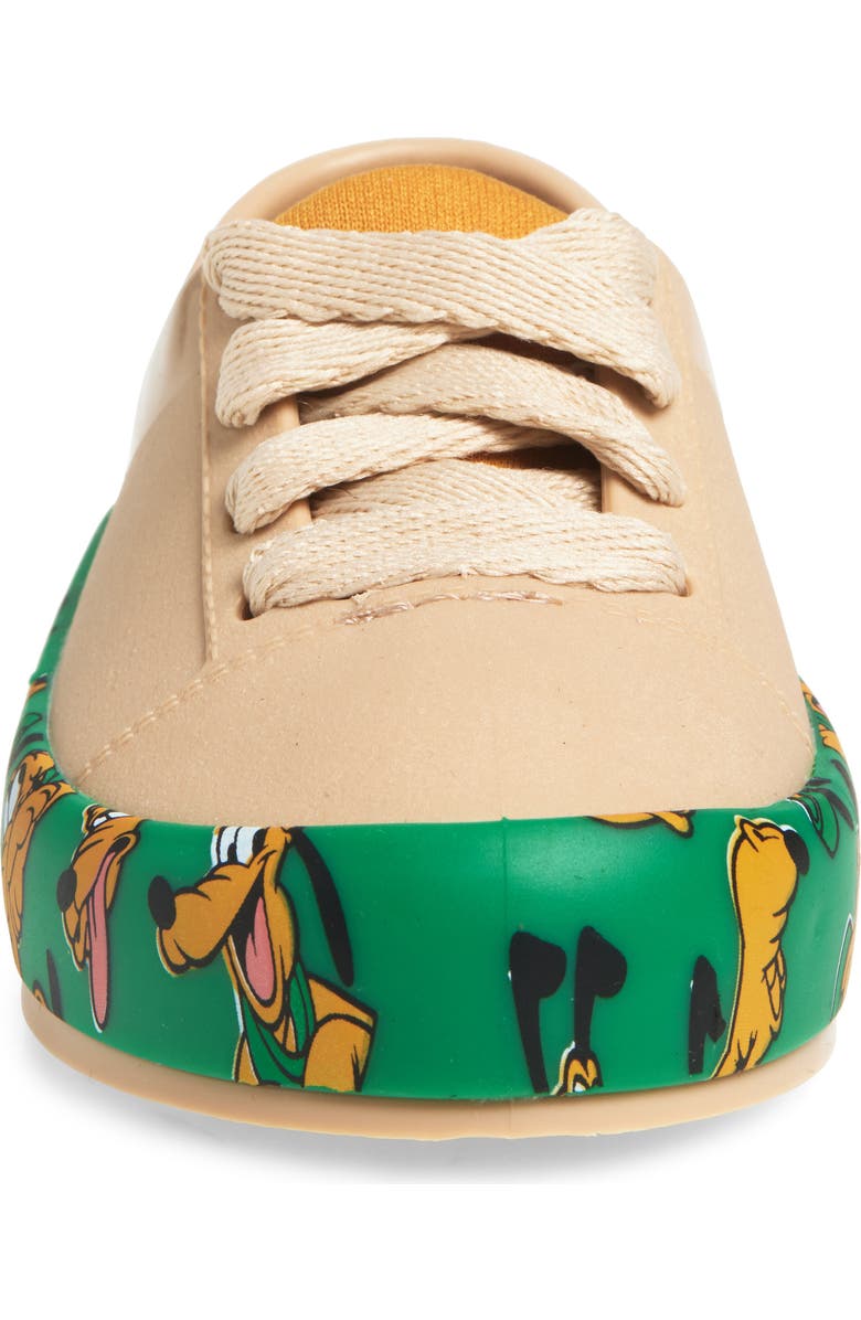 Mini Melissa Kids' The Street Mickey & Friends Sneakers, Alternate, color, Beige/ Green