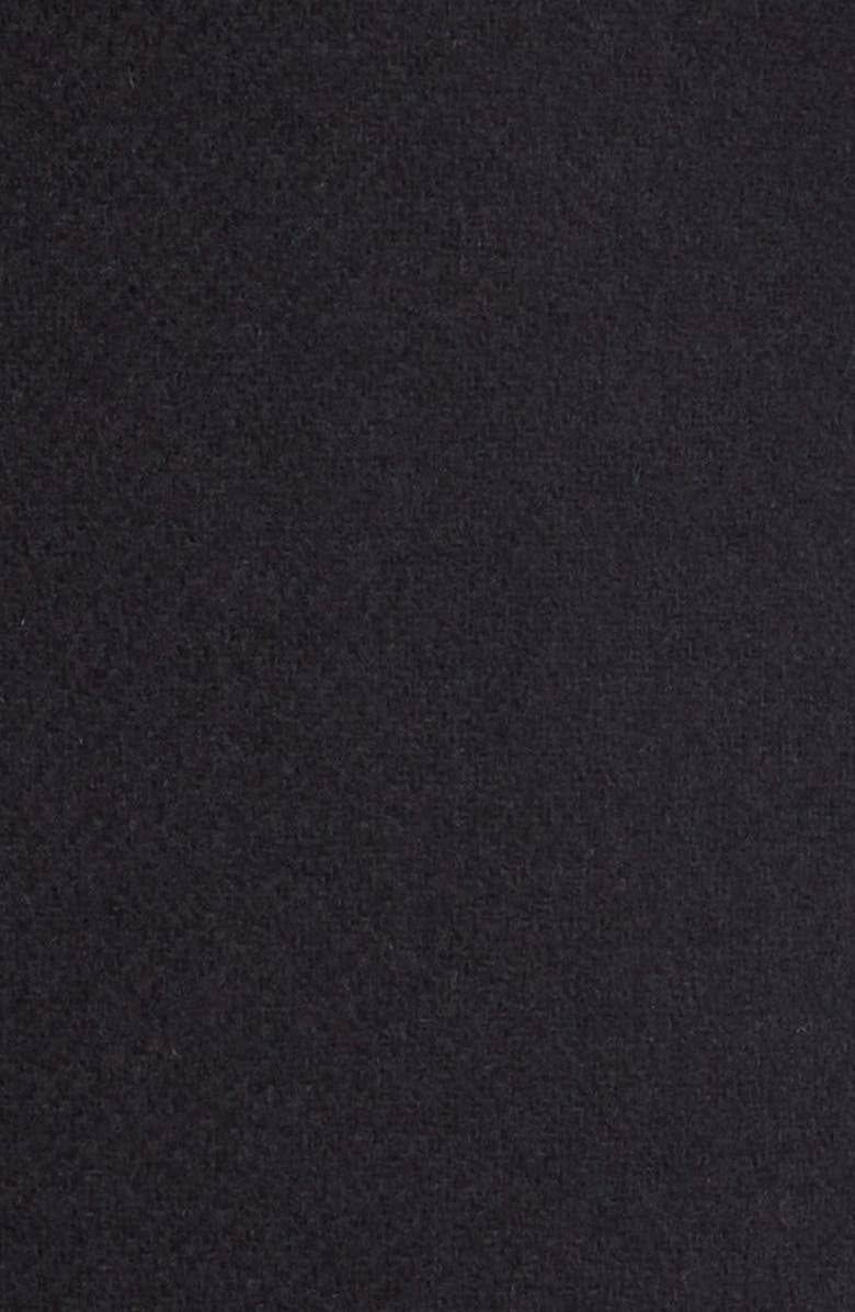 BOSS Clafa Wool Blend Longline Coat, Alternate, color, Blk