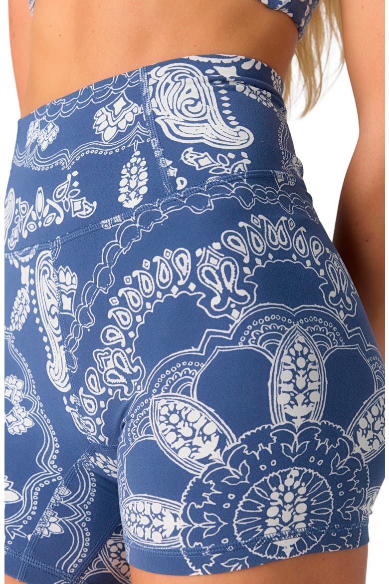 FP Movement Printed Never Better Bike Shorts, Alternate, color, BLUE INDIGO BANDANA