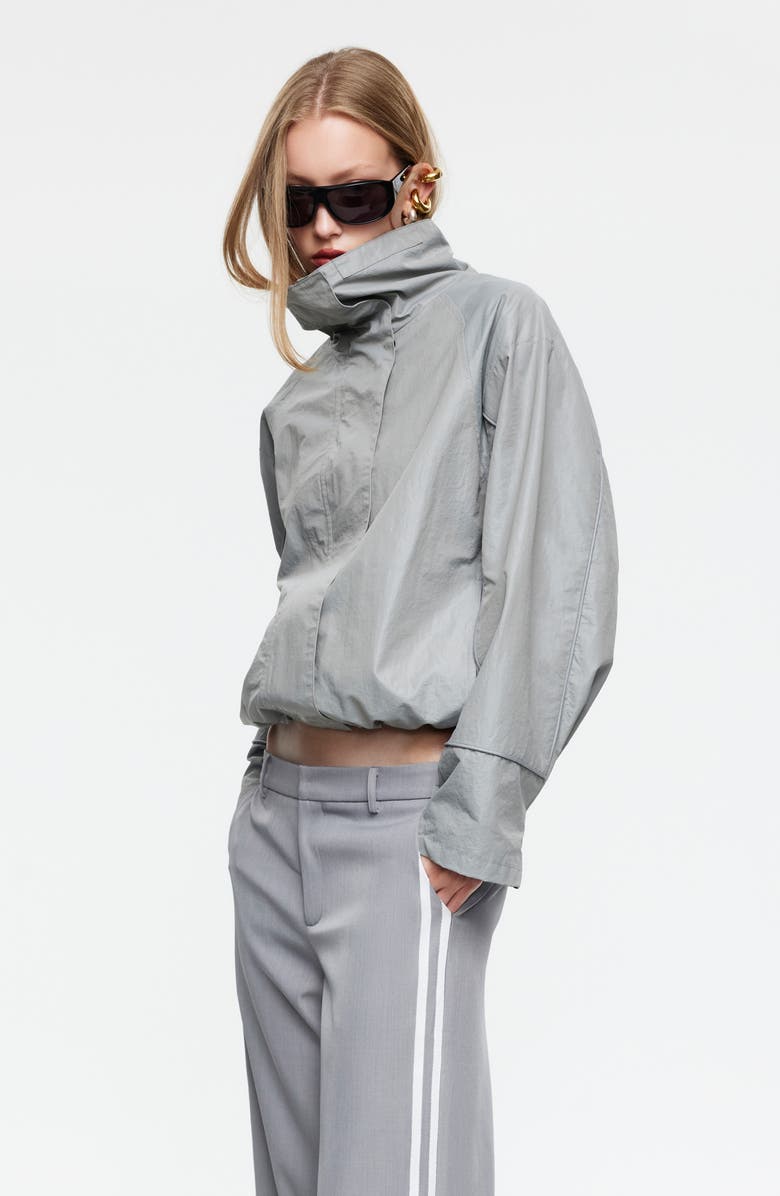 LIONESS Shoreline Windbreaker Jacket, Alternate, color, Silver