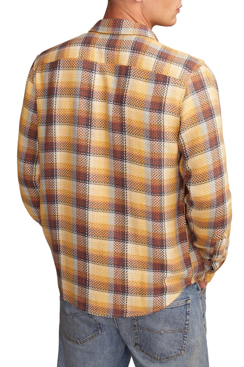 Plaid Flannel Utility Shirt, Alternate, color, YELLOW PLAID