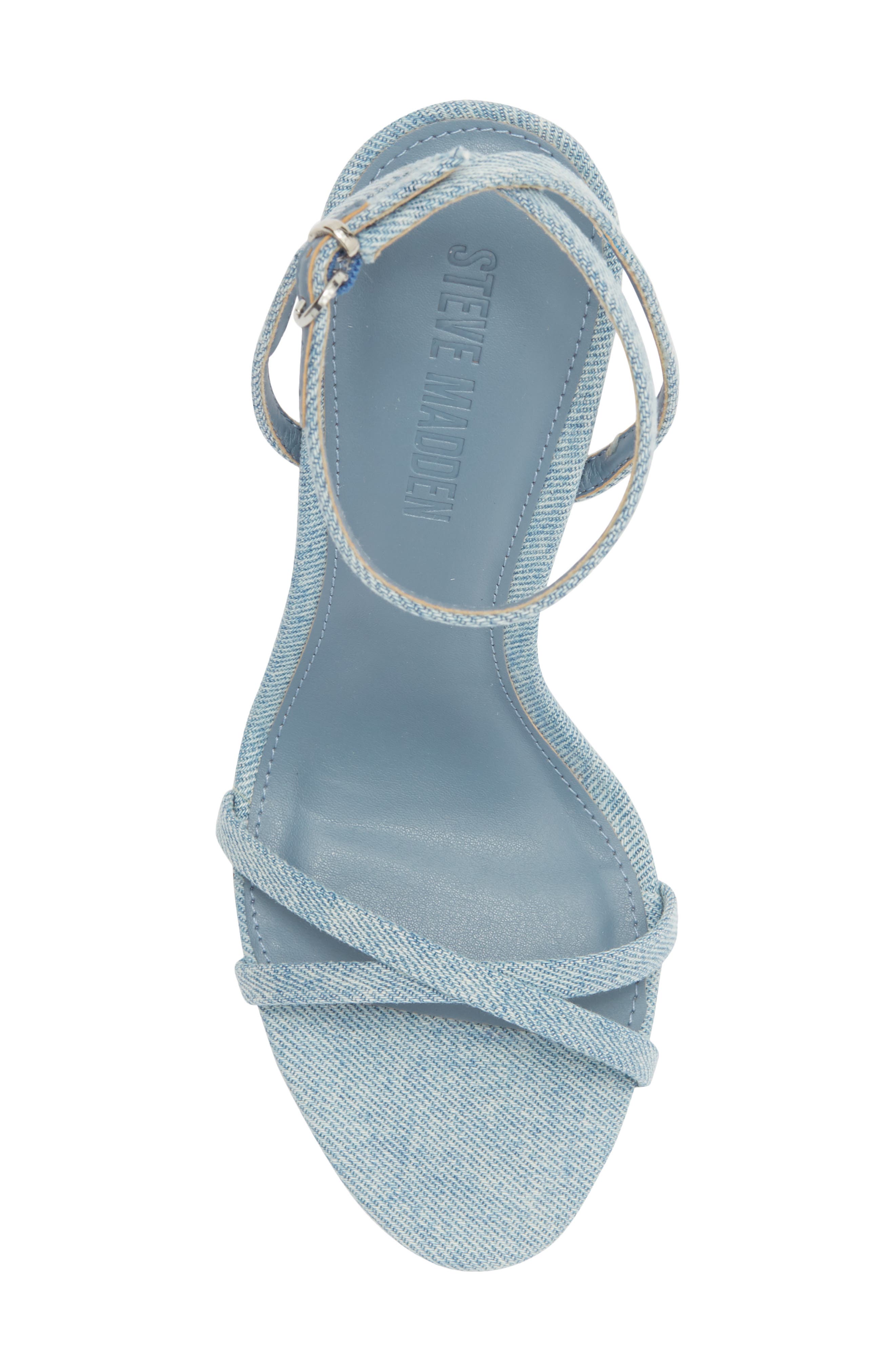 Ankle Strap Stiletto Sandal, Alternate, color, DENIM