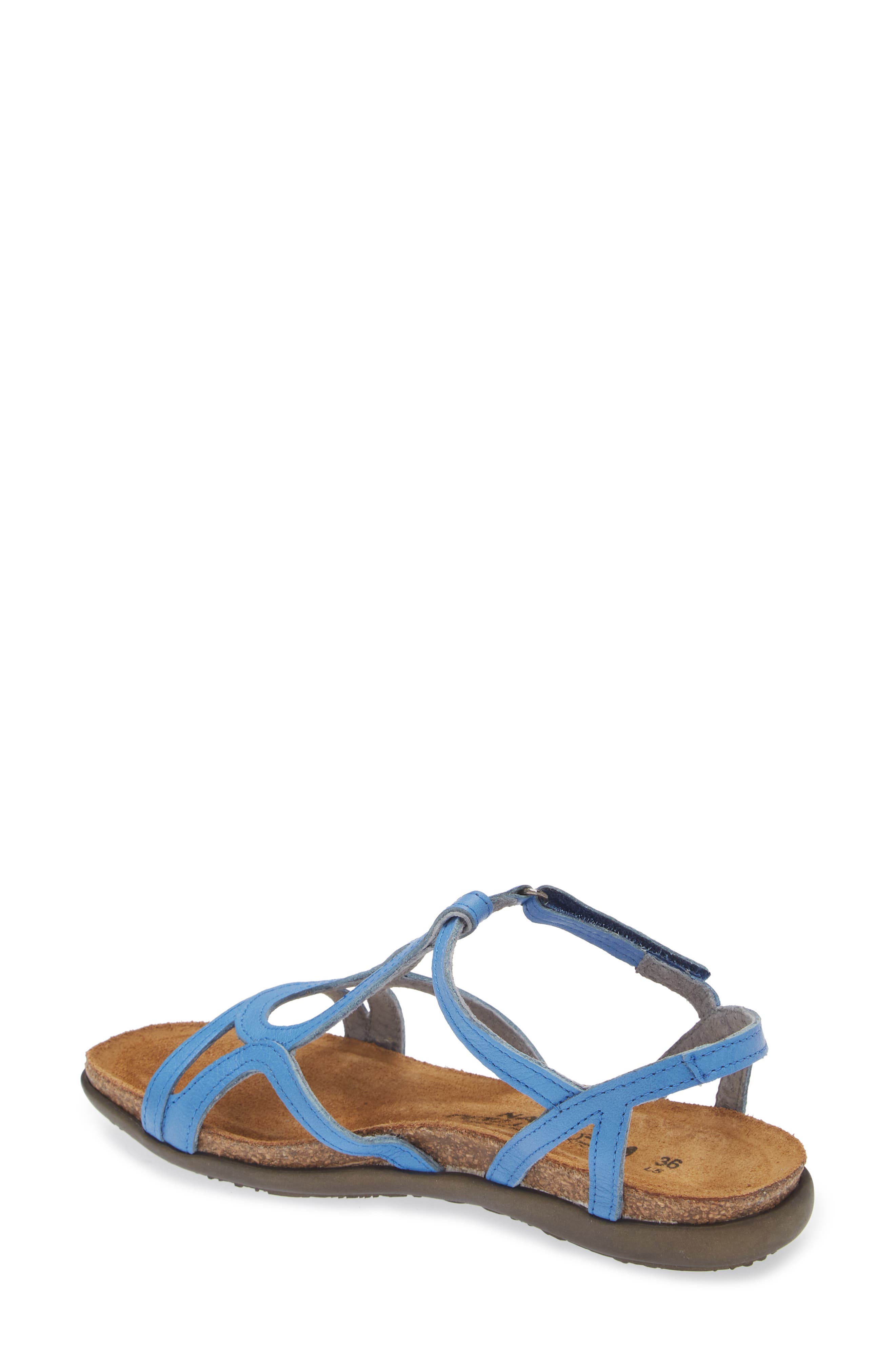 Dorith Sandal, Alternate, color, SAPPHIRE BLUE LEATHER